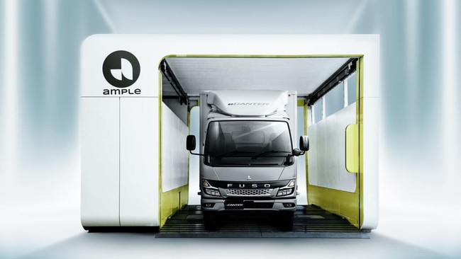 Fuso Bakal Tunjukkan Baterai Truk Listrik Bisa Ditukar di JMS 2023